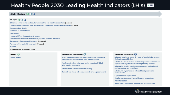 thumbnail for the HP2030 Leading Health Indicators PDF